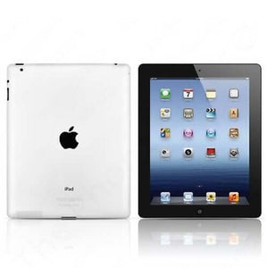 Apple iPad 2 WiFi 64GB showing front and back design with icons on display and Apple logo on back.